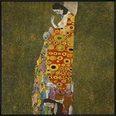 JUNIQE - Poster met kunststof lijst Klimt - The Hope II -30x30