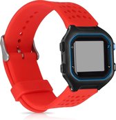 kwmobile bandje compatibel met Garmin Forerunner 25 (L - 40 x 47 x 13.9 mm) - Armband voor fitnesstracker in rood - Horlogeband