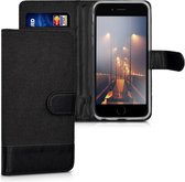 kwmobile telefoonhoesje voor Apple iPhone 6 / 6S - Hoesje met pasjeshouder in antraciet / zwart - Case met portemonnee