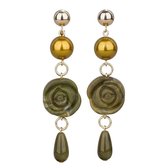 CAMPS & CAMPS - oorhangers - Olive Glow