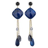 CAMPS & CAMPS - oorhangers - Saffierblauw