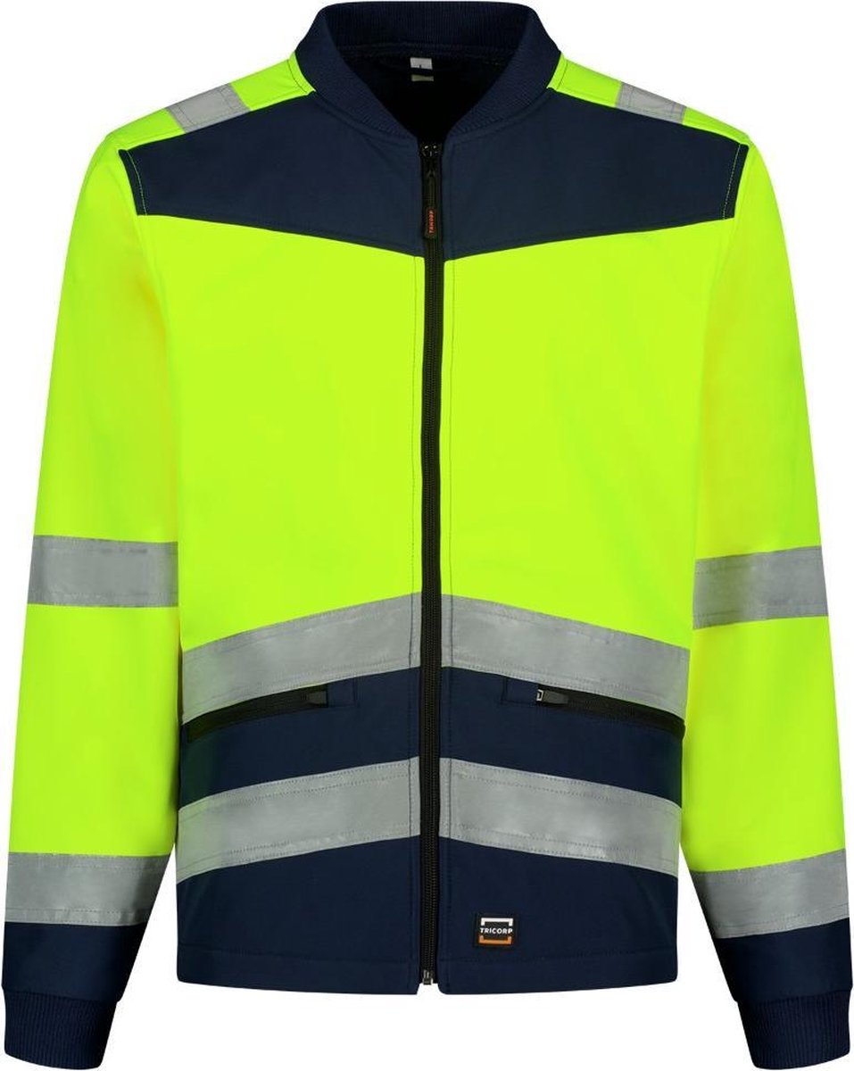 Tricorp Softshell High Vis Bicolor 403021 - Mannen - Geel/Ink - 3XL