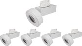 LED-railspot 12W 38 ° eenfasig WIT (5 stuks) - Wit licht