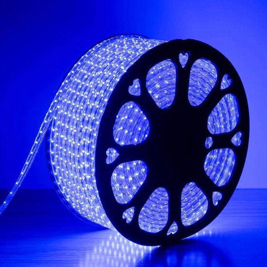 LED strip 220V BLAUW Recutable 50M 5050 IP65 60LED / m