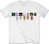 Genesis Heren Tshirt -S- Characters Logo Wit
