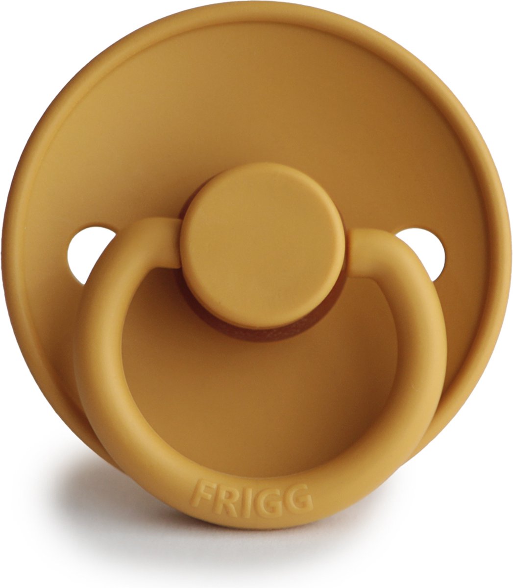 FRIGG Fopspeen maat 2 - 6-18 maanden - Honey Gold - Natuurrubber FRIGG Fopspeen maat 2 - 6-18 maanden - Honey Gold - Natuurrubber