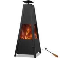 Gardebruk Pyramide Buitenhaard - 100 cm - Zwart