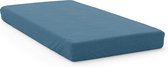 Y-NOT - Mat Satijn Hoeslaken Matras - Microvezel - 90x200 + 30 cm - Petrol