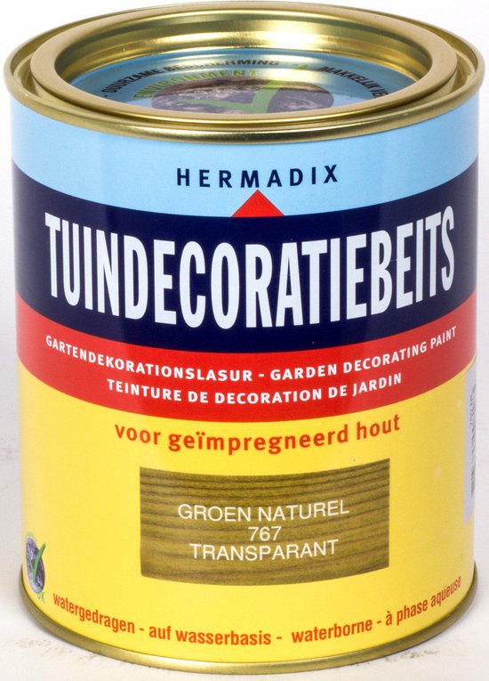 Hermadix Tuindecoratiebeits Transparant 767 Groen Naturel 0.75 l