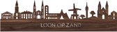 Skyline Loon op Zand Notenhout - 100 cm - Woondecoratie design - Wanddecoratie - WoodWideCities