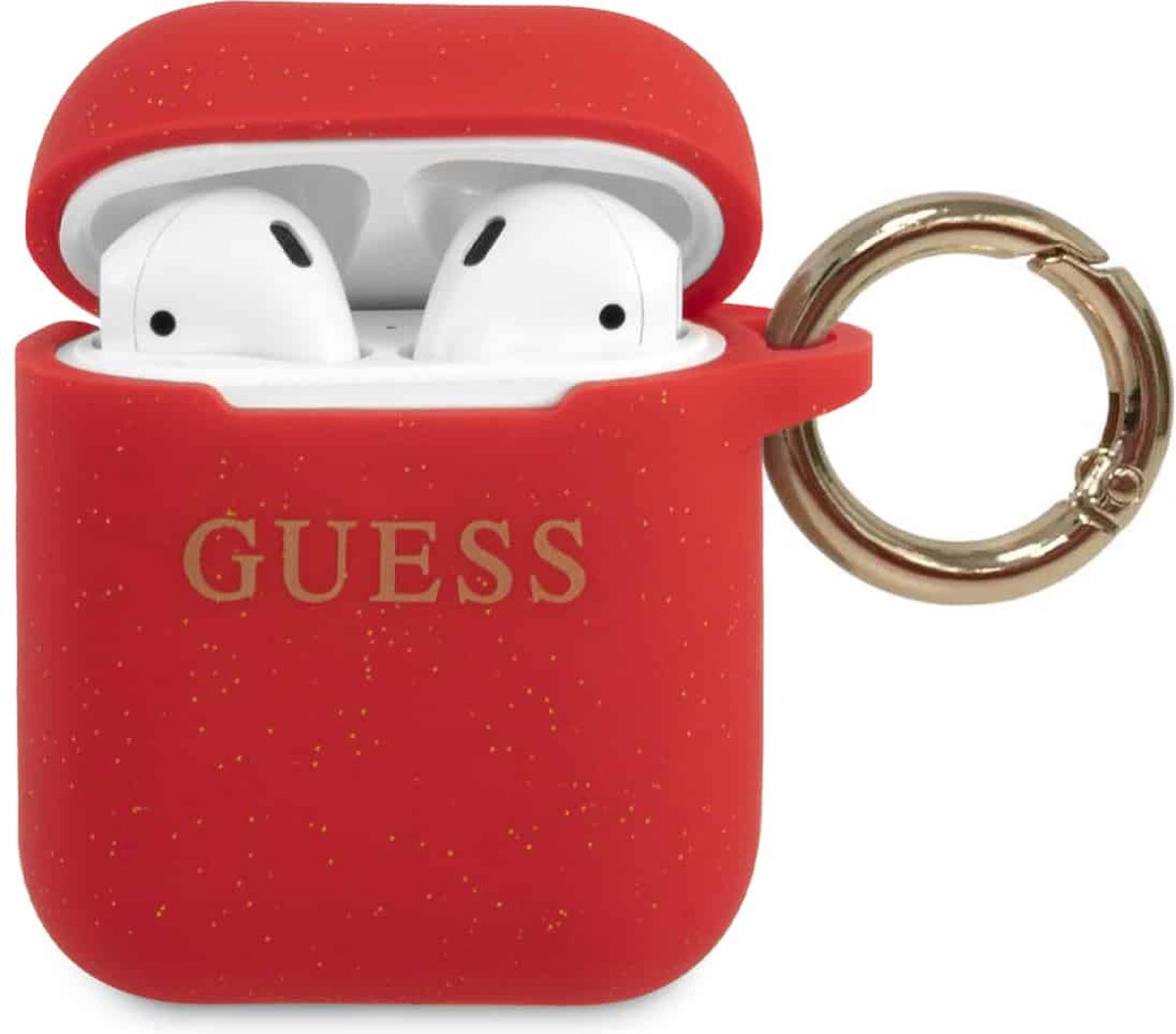 GUESS Silicone Case AirPods 1 / AirPods 2 - Rood