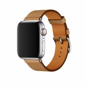 Voor Apple Watch 3/2/1 generatie 38mm universele lederen kruisband (bruin)