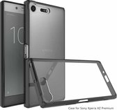 Krasbestendige TPU + acryl beschermhoes voor Sony Xperia XZ Premium (zwart)