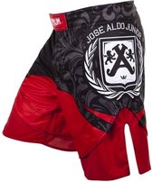 Venum MMA Fight Shorts Jose Aldo Junior Zwart Rood XL - Jeansmaat 36/37