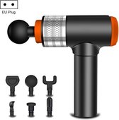 C08 Smart Muscle Fascia Massager Relaxer, EU Plug (Black Orange)-Geen