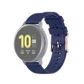 Voor Galaxy Watch Active 3 / Active 2 / Active / Galaxy Watch 3 41 mm / Galaxy Watch 42 mm 20 mm Dot textuur polsband (nachtblauw)
