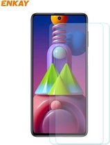 Voor Samsung Galaxy M51 2 STUKS ENKAY Hat-Prince 0.26mm 9H 2.5D Gebogen Rand Gehard Glas Film