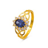 Dames ring Keyara blauw