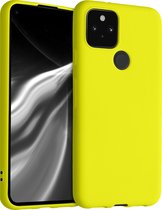 kwmobile telefoonhoesje voor Google Pixel 5 - Hoesje voor smartphone - Back cover in zen geel