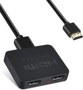 hdmi splitter 1 in 2 uit - HDMI Splitter 1 in 2 Out, MBMT 4K HDMI Switch 1 in 2 Uitgang voor twee monitoren, Full HD 1080p 3D Manual HDMI Switcher Ondersteuning Xbox / PS4 / HDTV / DVD