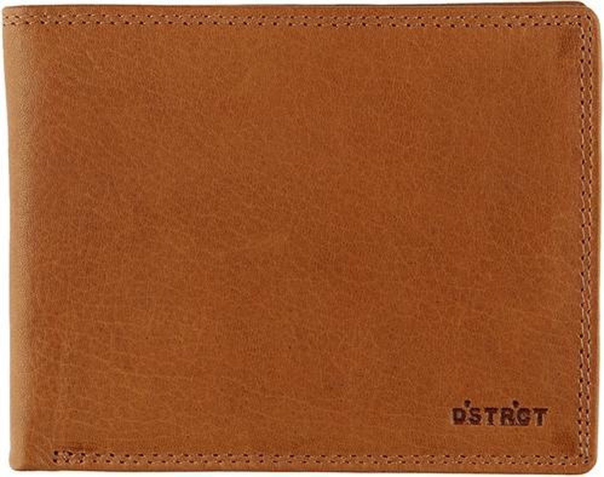 DSTRCT Wax Lane Leren Billfold RFID - Cognac