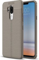 LG G7 ThinQ Hoesje - Mobigear - Luxury Serie - TPU Backcover - Grijs - Hoesje Geschikt Voor LG G7 ThinQ