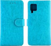 Huawei P40 Lite Hoesje - Mobigear - Wallet Serie - Kunstlederen Bookcase - Blauw - Hoesje Geschikt Voor Huawei P40 Lite