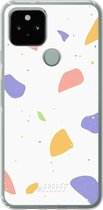 6F hoesje - geschikt voor Google Pixel 5 -  Transparant TPU Case - Terrazzo N°6 #ffffff