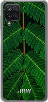 6F hoesje - geschikt voor Samsung Galaxy A12 - Transparant TPU Case - Symmetric Plants #ffffff