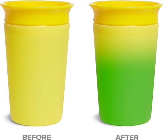 Munchkin Miracle cup sippy-changement de couleur-changement de couleur gobelet à bec jaune