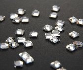 HOTFIX SQUARE CRYSTAL, 3 mm x 3 mm, Hotfix, 50 stuks