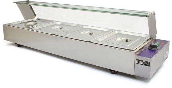 KuKoo 4 Chafing Dish Au Bain Marie Warmhoud Schalen van KuKoo — afbeelding 3