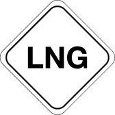 LNG gas sticker 100 x 100 mm