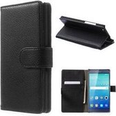 Huawei Shot X Hoesje Wallet Case Zwart