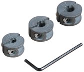 wolfcraft - Universele dieptestop voor boor - 4 delige set - 2755000