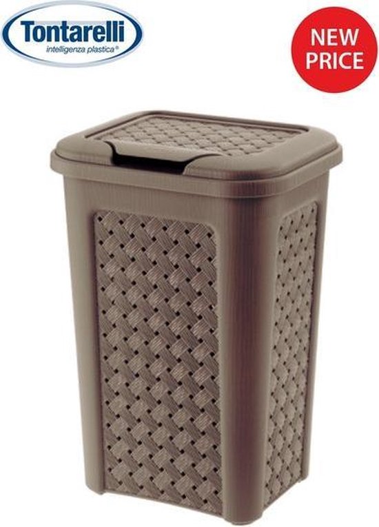 Wasmand Tontarelli Arianna Met deksel Wengue 37,5 x 27,5 x 47 cm (6