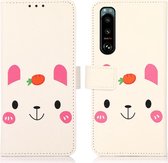 Sony Xperia 5 III Hoesje Wallet Book Case met Cartoon Print