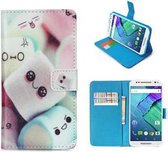 Motorola X Play Hoesje Wallet Case Snoepjes