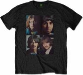 The Beatles Heren Tshirt -M- White Album Faces Zwart