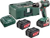 Metabo SB 18 LT BL 18V Li-Ion accu klopboor-/schroefmachine set (3x 4,0Ah accu) in Metaloc - koolborstelloos