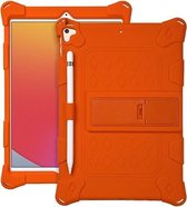All-inclusive siliconen schokbestendige hoes met houder voor iPad mini 5/4 (oranje)