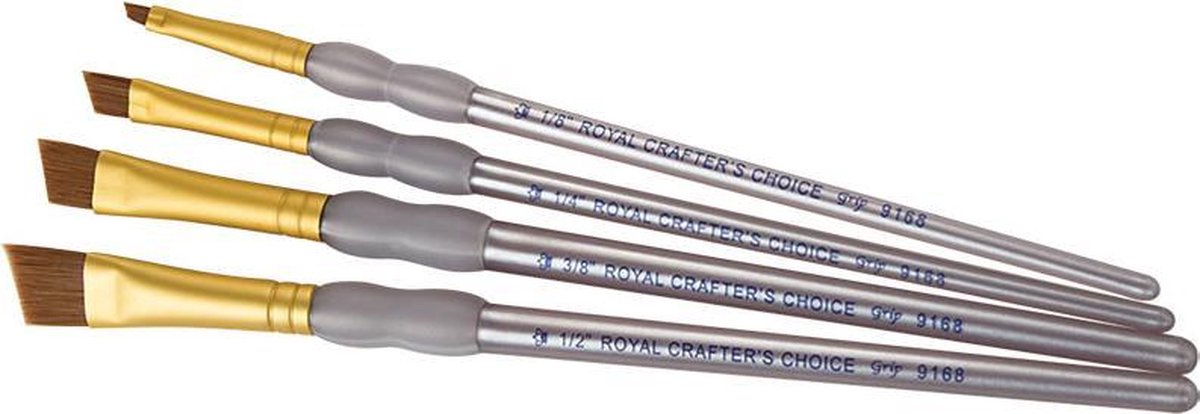 Royal Langnickel | Penselenset | Plat 4 st.