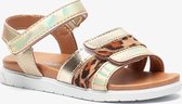 Blue Box meisjes sandalen met luipaardprint - Goud - Maat 23