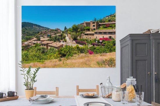 Peintures sur Toile - Village à Majorque - 150x100 cm - Décoration murale