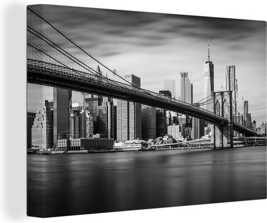 Peintures sur toile Pont de Brooklyn et horizon de New York en