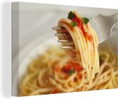 Spaghetti autour d'une fourchette toile 2cm