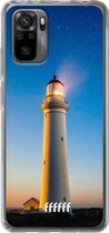 6F hoesje - geschikt voor Xiaomi Redmi Note 10 Pro -  Transparant TPU Case - Lighthouse #ffffff