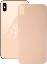 Gemakkelijke vervanging Big Camera Hole Glass Back Battery Cover met lijm voor iPhone XS Max (goud)