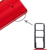 Simkaartlade + Simkaartlade + Micro SD-kaartlade voor Huawei Enjoy Max (rood)