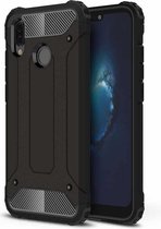 Voor Huawei P20 Lite Full-body robuuste TPU + pc combinatie achterkant beschermhoes (zwart)